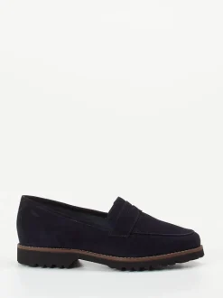 Sioux – Loafer aus Veloursleder Dunkelblau