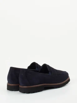 Sioux – Loafer aus Veloursleder Dunkelblau