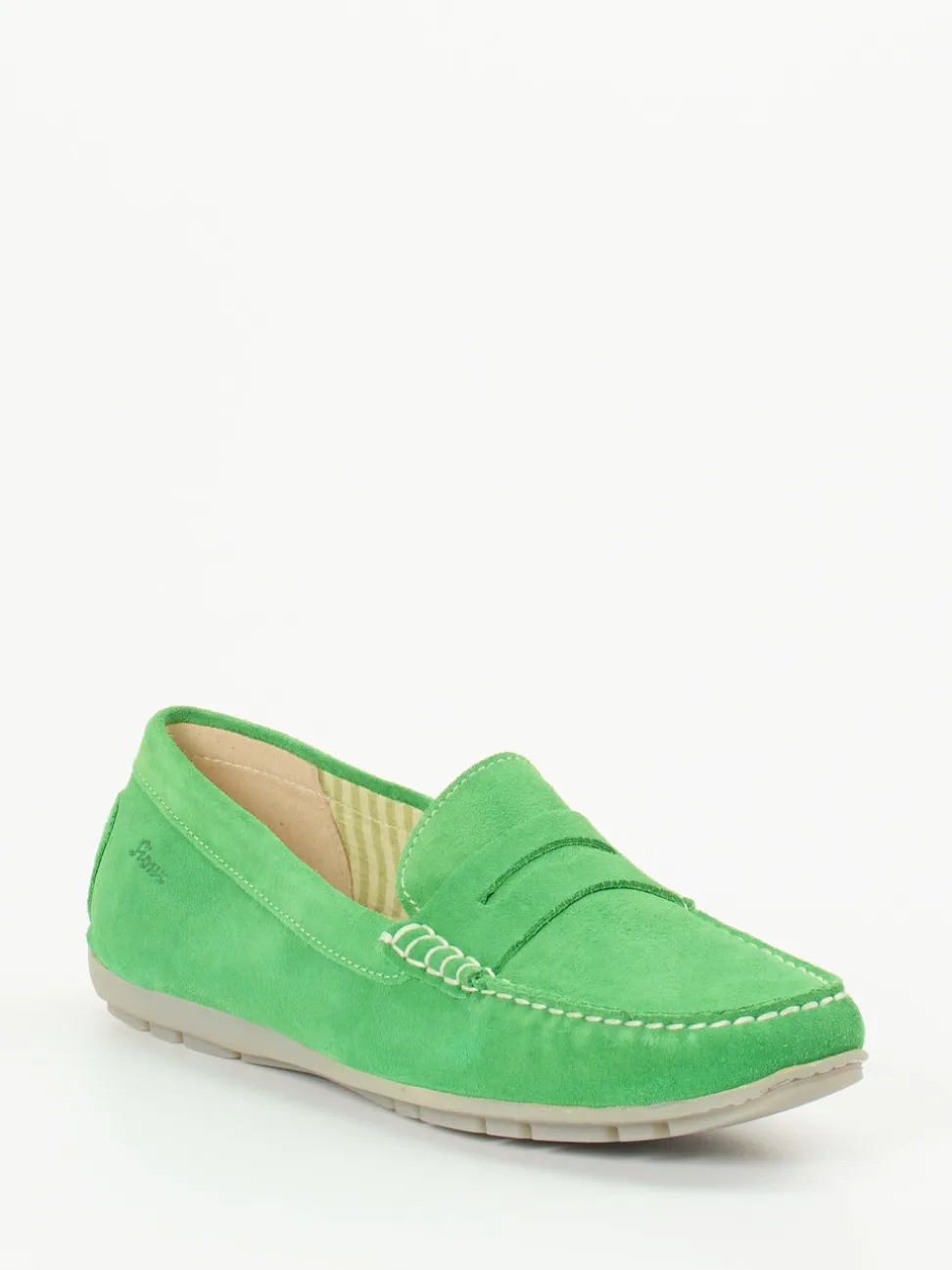 Sioux – Loafer aus Veloursleder in Apfelgrün
