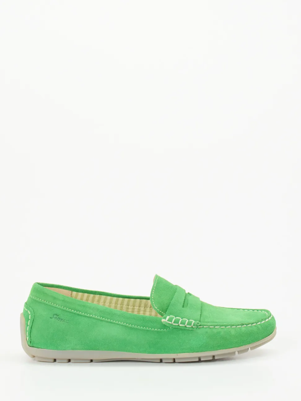 Sioux – Loafer aus Veloursleder in Apfelgrün