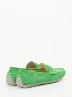 Sioux – Loafer aus Veloursleder in Apfelgrün