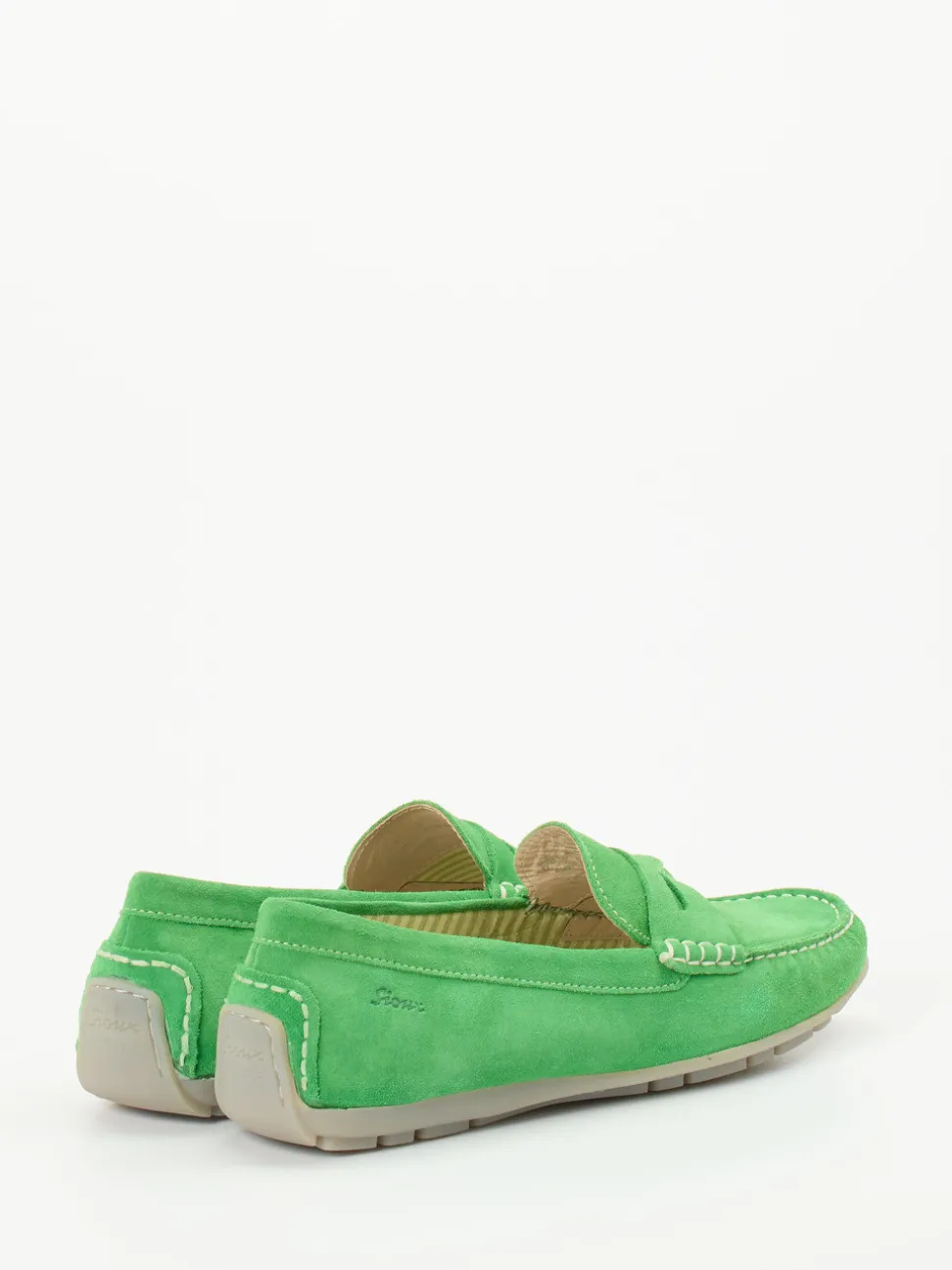 Sioux – Loafer aus Veloursleder in Apfelgrün