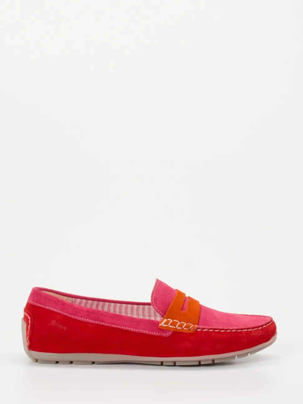 Sioux – Loafer aus Veloursleder in Color-Blocking