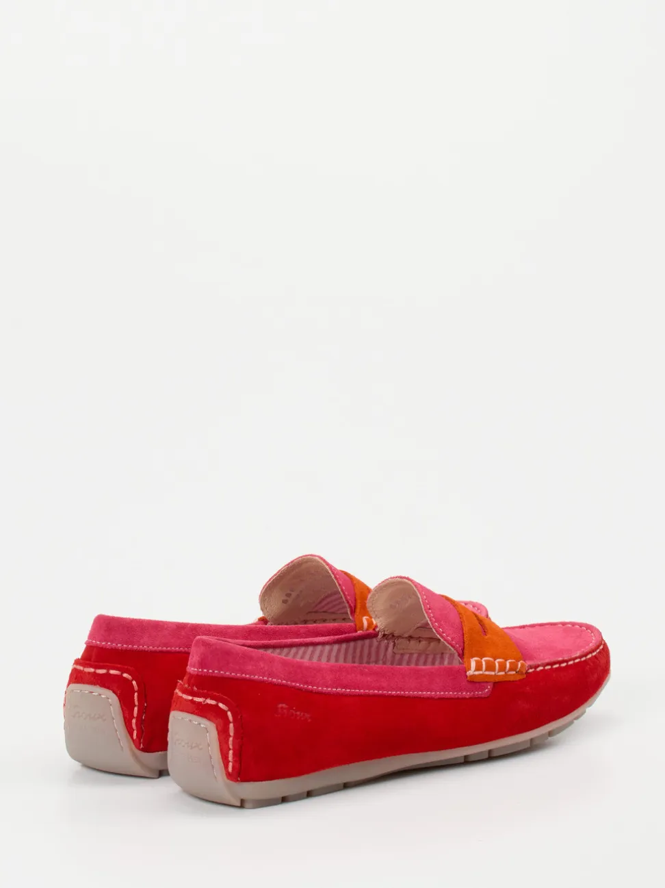 Sioux – Loafer aus Veloursleder in Color-Blocking