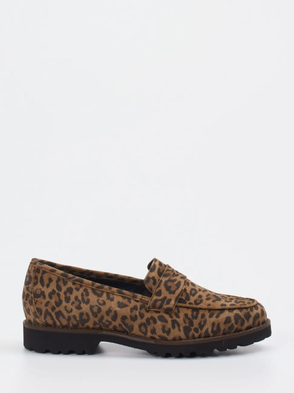 Sioux – Loafer aus Veloursleder in Leoprint