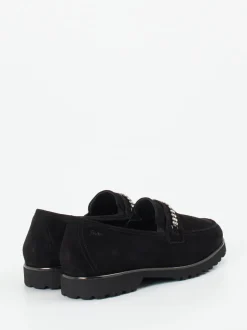 Sioux – Loafer aus Veloursleder mit Strassdetail