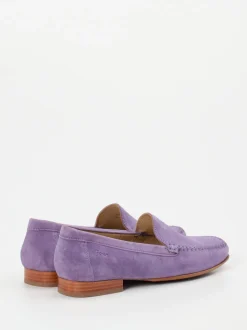 Sioux – Loafer aus Veloursleder in Flieder