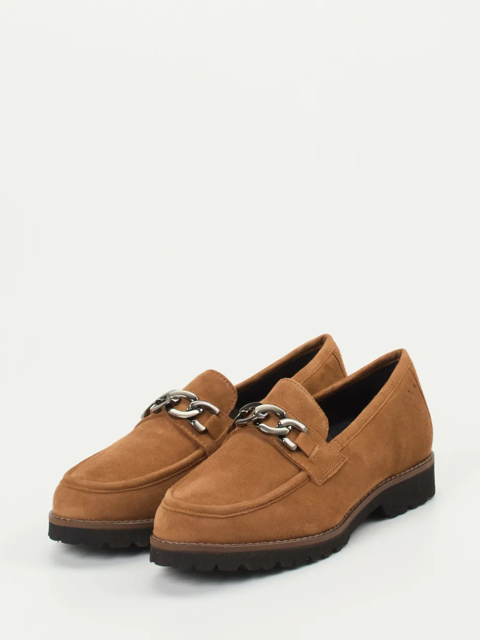 Sioux – Loafer aus Veloursleder in Cognacbraun