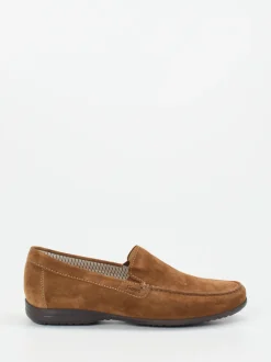 Sioux – Loafer aus Veloursleder cognacbraun