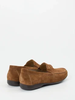Sioux – Loafer aus Veloursleder cognacbraun