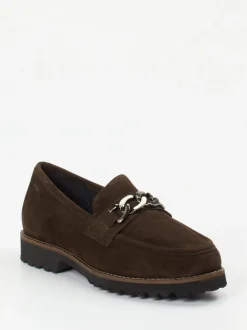 Sioux – Loafer aus Veloursleder Dunkelbraun