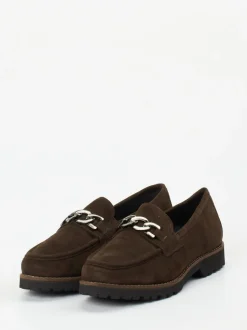 Sioux – Loafer aus Veloursleder Dunkelbraun
