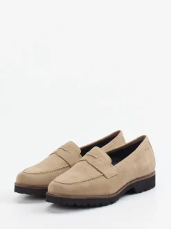 Sioux – Loafer aus Veloursleder beigebraun