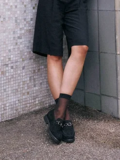 Sioux – Loafer aus Veloursleder Schwarz