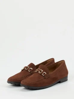 Sioux – Loafer aus Veloursleder in Braun
