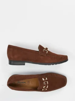 Sioux – Loafer aus Veloursleder in Braun