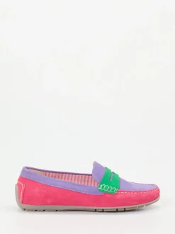 Sioux – Loafer aus Veloursleder in Color-Blocking