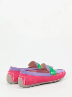 Sioux – Loafer aus Veloursleder in Color-Blocking