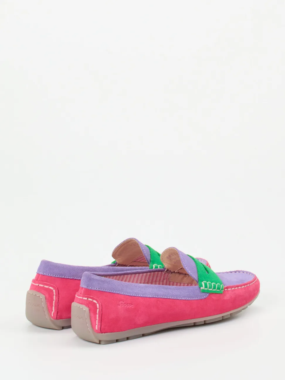 Sioux – Loafer aus Veloursleder in Color-Blocking