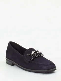 Sioux – Loafer aus Ziegen-Veloursleder Dunkelblau