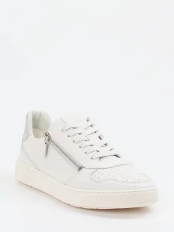 Sioux – Low-Top Sneaker aus Kalbleder Offwhite