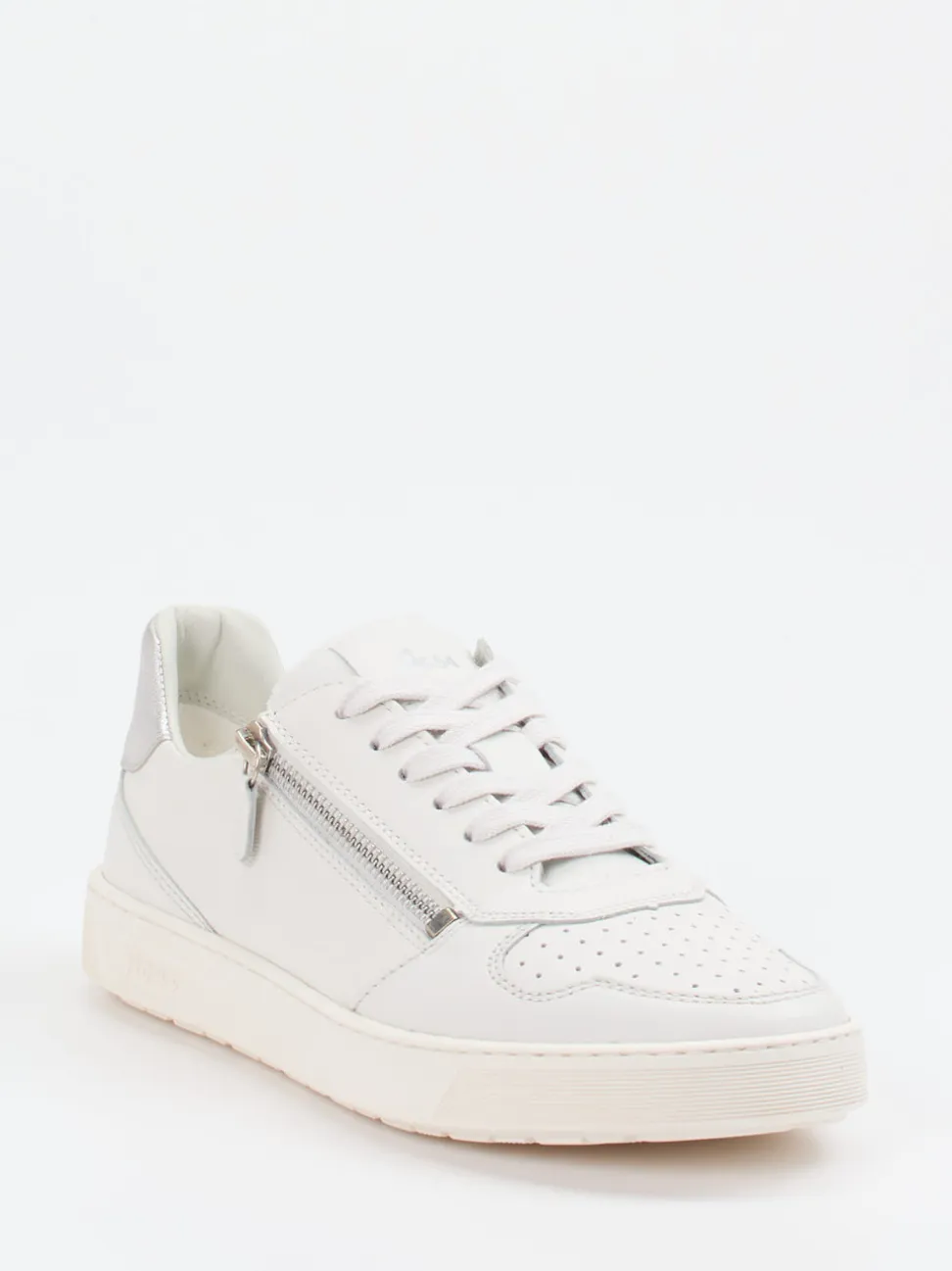 Sioux – Low-Top Sneaker aus Kalbleder Offwhite