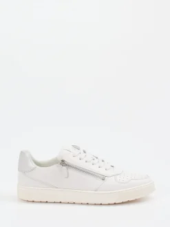 Sioux – Low-Top Sneaker aus Kalbleder Offwhite