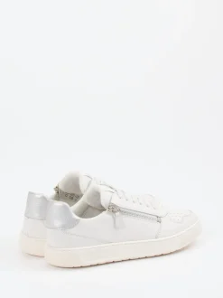 Sioux – Low-Top Sneaker aus Kalbleder Offwhite