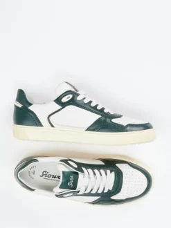 Sioux – Low-Top Sneaker aus Kalbleder weiß