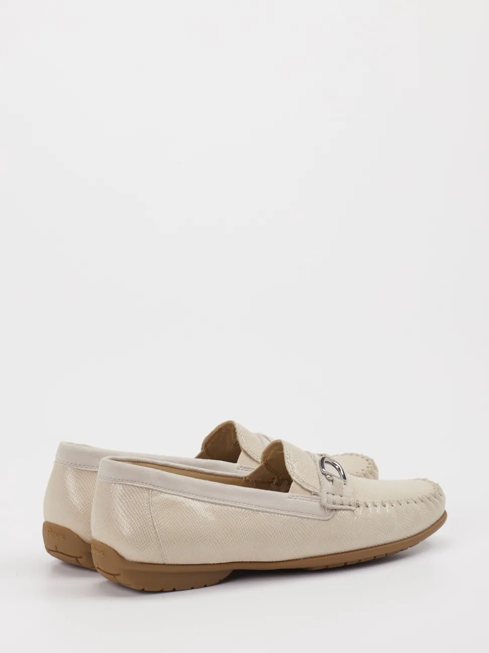 Sioux – Mokassin aus Leder in Cremebeige