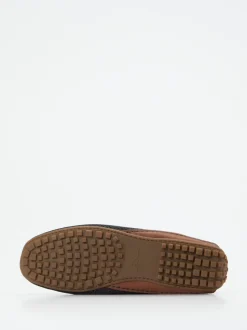 Sioux – Mokassin aus Veloursleder Dunkelblau