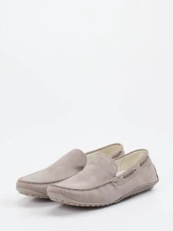 Sioux – Mokassin aus Veloursleder in Taupe