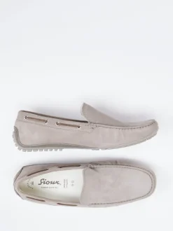 Sioux – Mokassin aus Veloursleder in Taupe