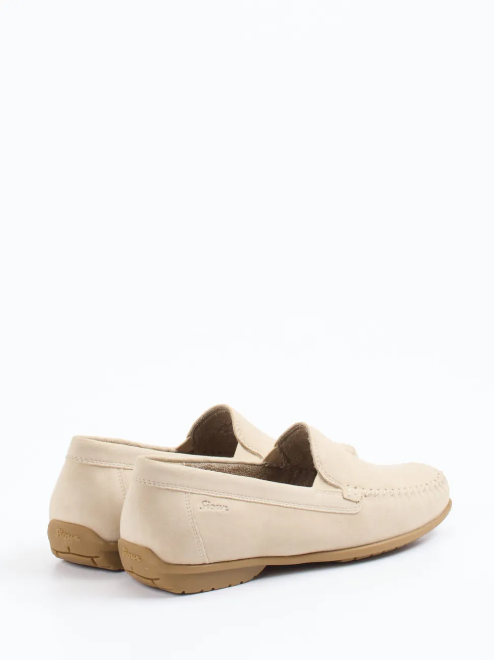 Sioux – Mokassins aus Veloursleder beige