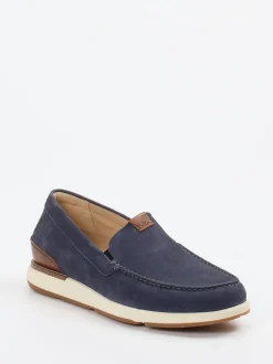 Sioux – Mokassin-Slipper aus Nubukleder dunkelblau
