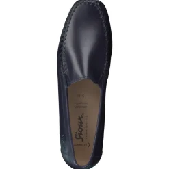 Sioux – Mokassin-Slipper aus Kalbleder Dunkelblau