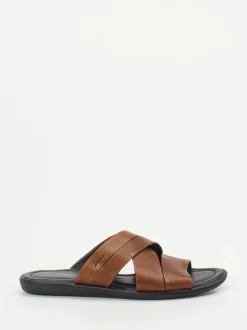 Sioux – Pantolette aus Kalbleder in Braun