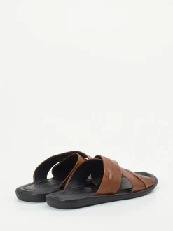 Sioux – Pantolette aus Kalbleder in Braun