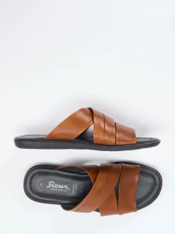 Sioux – Pantolette aus Kalbleder in Braun