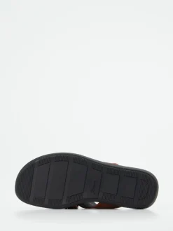 Sioux – Pantolette aus Kalbleder in Braun