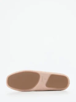 Sioux – Pantolette aus Veloursleder Rosébeige