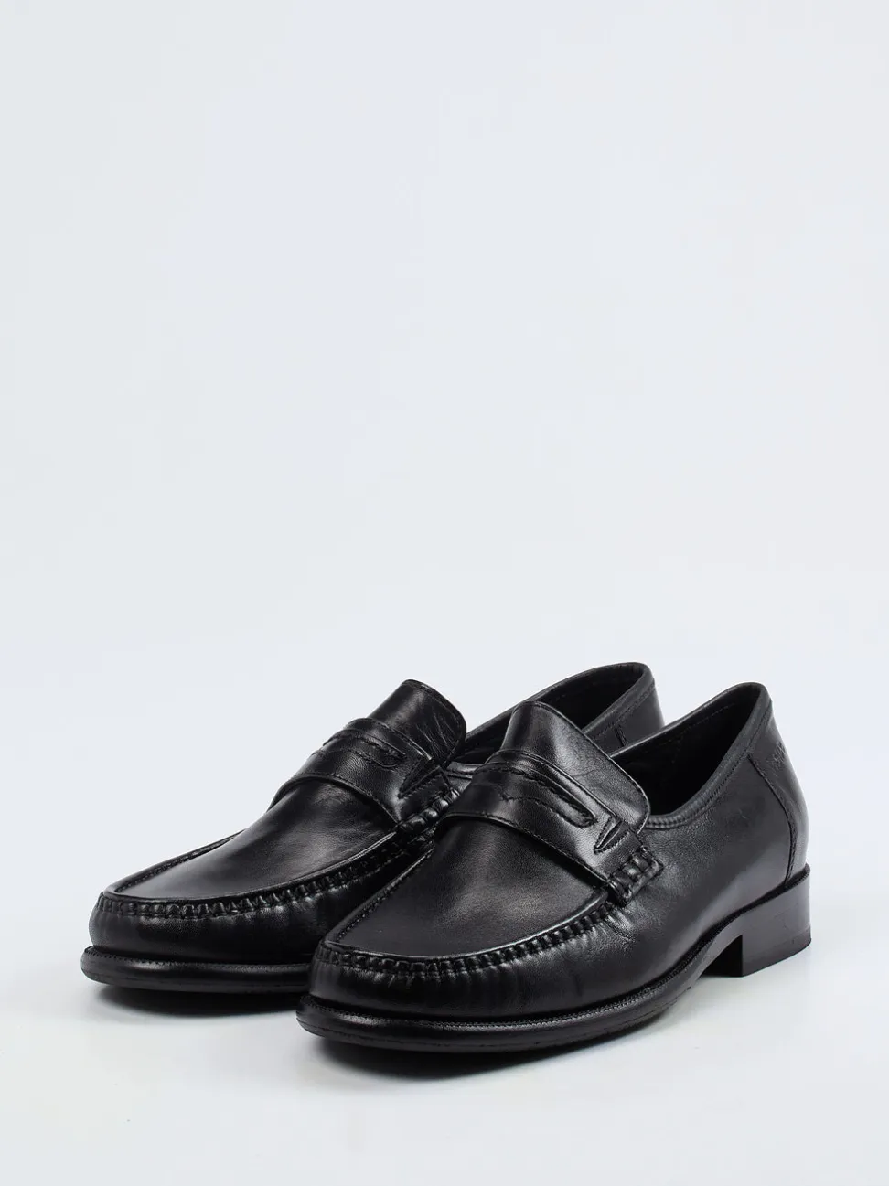 Sioux – Penny Loafer aus Kalbleder Schwarz