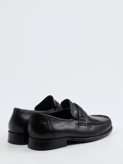 Sioux – Penny Loafer aus Kalbleder Schwarz