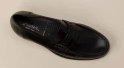 Sioux – Penny Loafer aus Kalbleder Schwarz