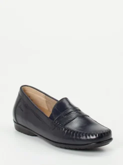 Sioux – Penny Loafer aus Kalbleder Dunkelblau