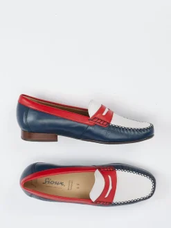 Sioux – Penny Loafer aus Kalbleder im Marine-Look