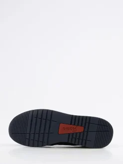 Sioux – Retro-Sneaker aus geprägtem Leder blau