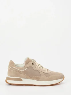 Sioux – Retro-Sneaker aus Veloursleder beige