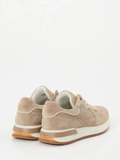 Sioux – Retro-Sneaker aus Veloursleder beige