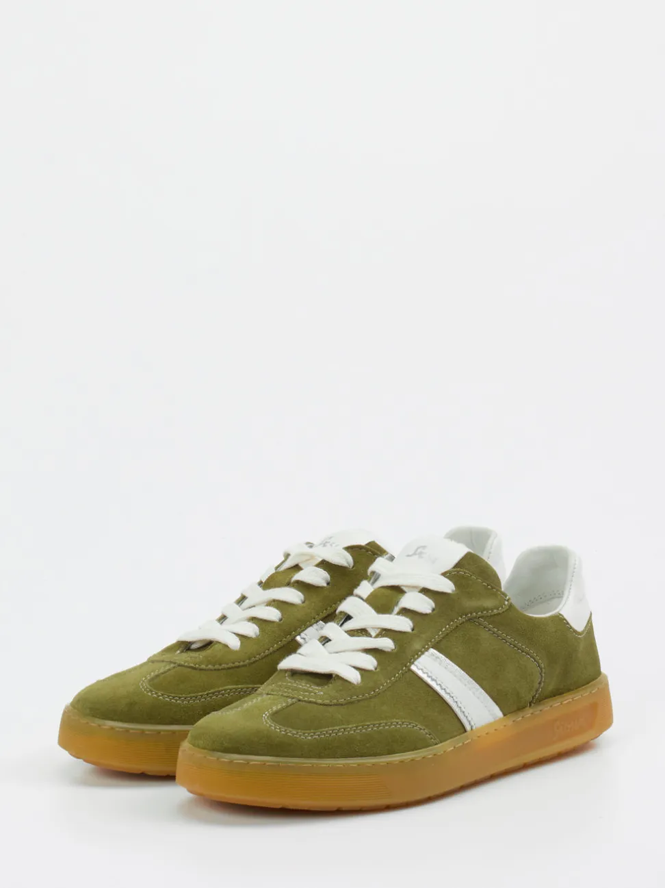 Sioux – Retro-Sneaker aus Veloursleder Olivgrün